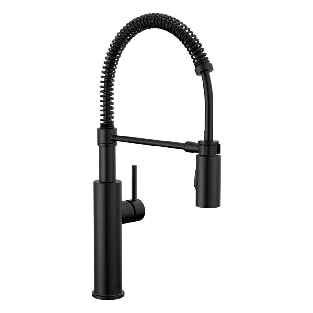 KF-F-016 Stainless Steel Brushed Matte Black Pull Out Sprayer Kitchen Faucet for Kitchen Sink