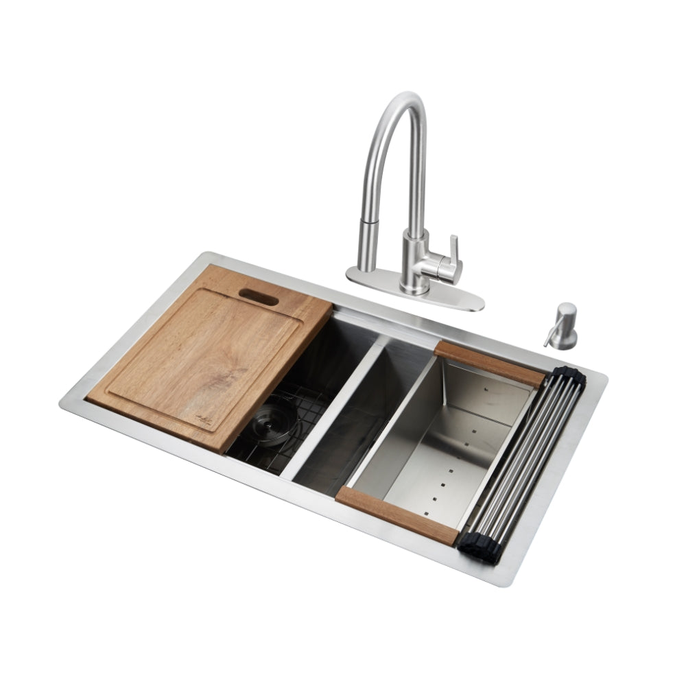 Stainless Steel Brushed Single Bowl Kitchen Sink